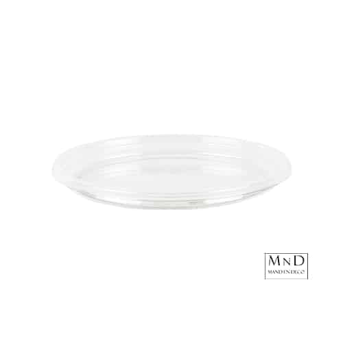rPET deksel voor rPET BAKJES | Ø117mm | Transparant per 500stuks