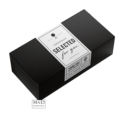 2 Fles labeled 33,5x18,7x9,5cm