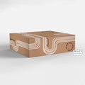 Geschenkdoos On Our Way Kraft Wit Zwart 39x29x13cm