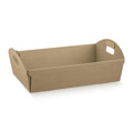 Mand karton met greep kraft 32x22x8,5cm