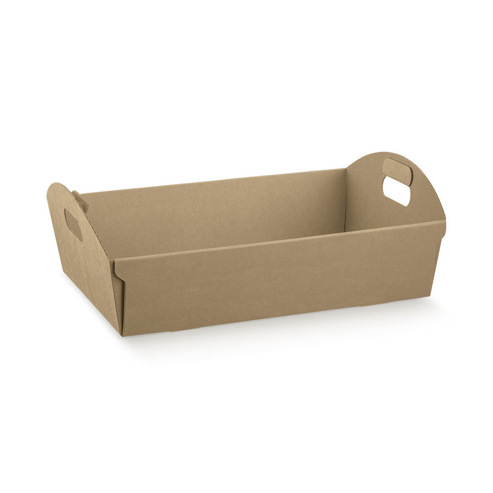 Mand karton met greep kraft 22x16x6cm