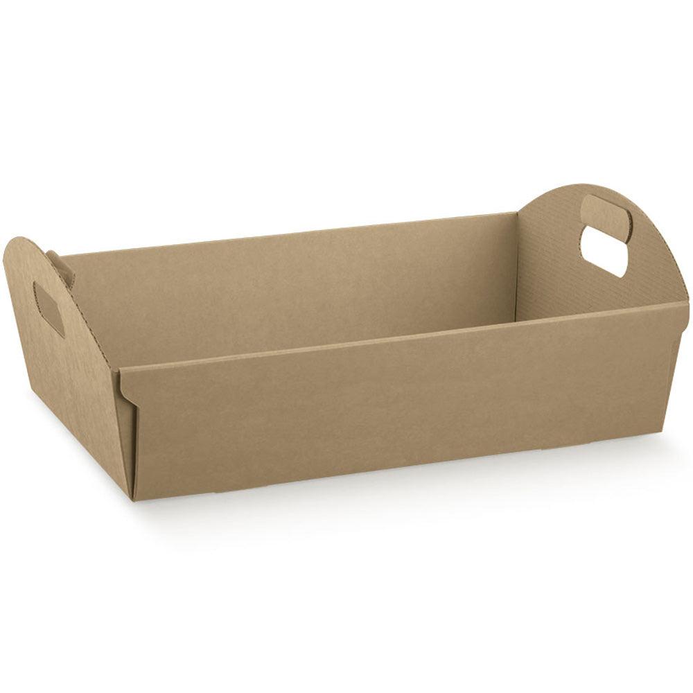 Mand karton met greep kraft 43x30x11cm