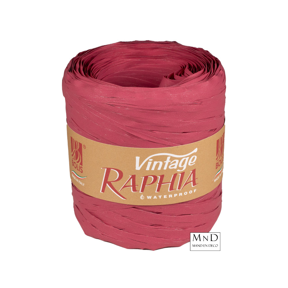 Raffia vintage lint 200m | 65 bor.-fuchia