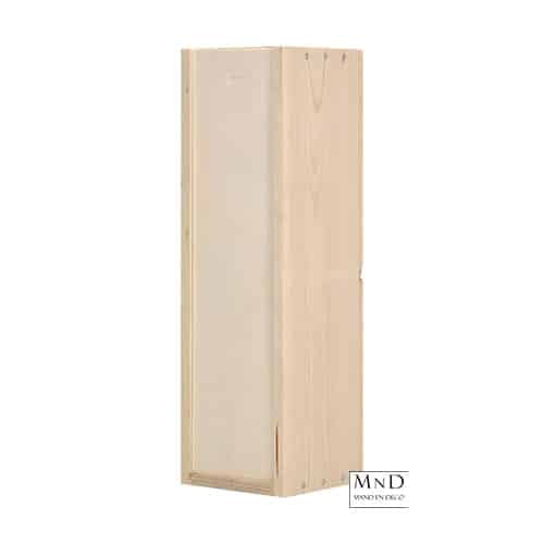 Wijnkist met schuifdeksel 1 fles 33.6x9x9cm (Pallet 360st)