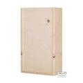 Wijnkist met schuifdeksel 2 fles 33.6x18.7x9cm (Pallet 180st)