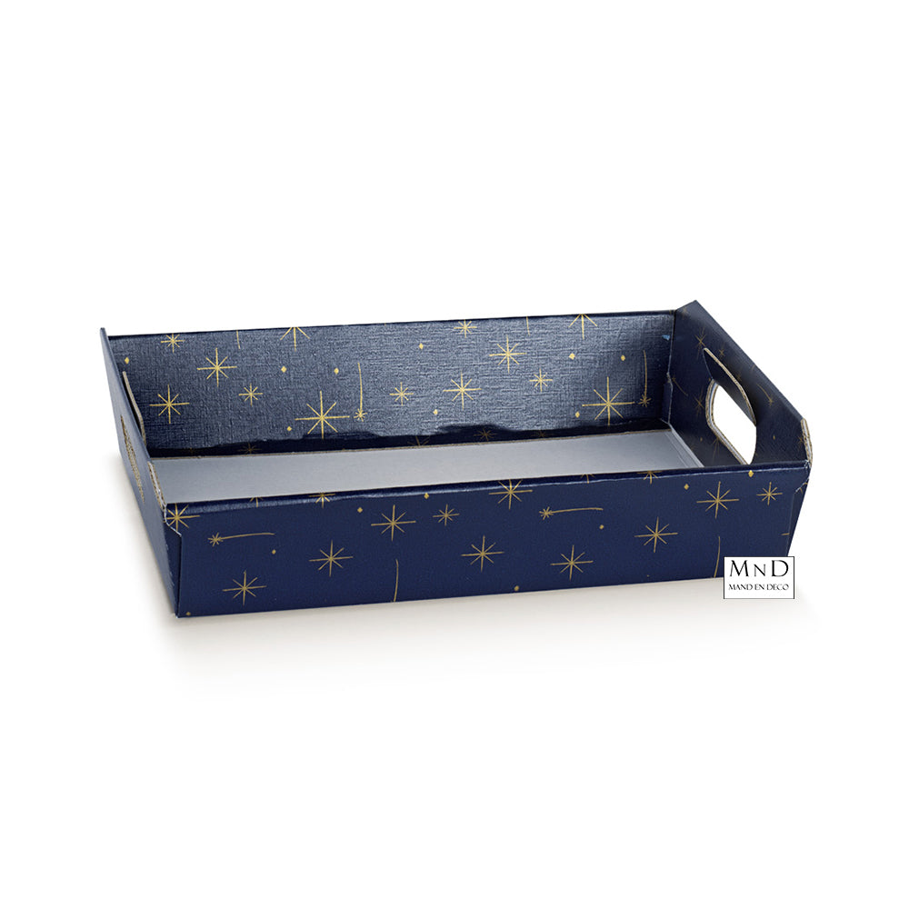 Sozo blauw gouden ster met greep 35x26x7cm