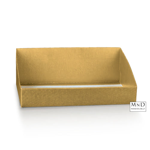 Karton hoge rug goudkleur 50x37.5x16cm