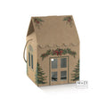 Huis karton PINI VERDI kraft 20x20x18/28cm