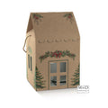 Huis karton PINI VERDI kraft 23x23x26/36cm