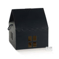 Huis zwart Seta Nero 24.5x24.5x14/24cm