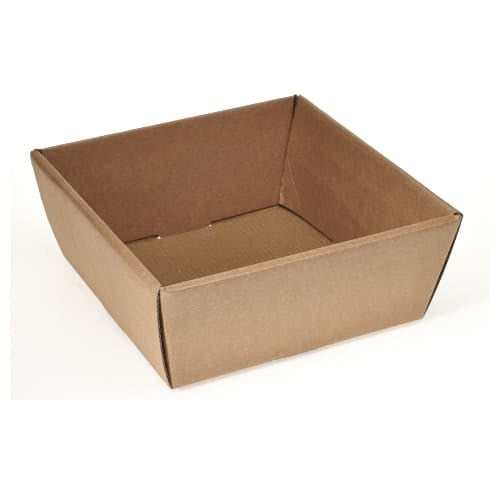 Mand karton vierkant kraft 17x17x8cm