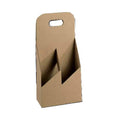 Bierverpakking voor 2 flessen, karton, draagdoos 13x6.5x29cm