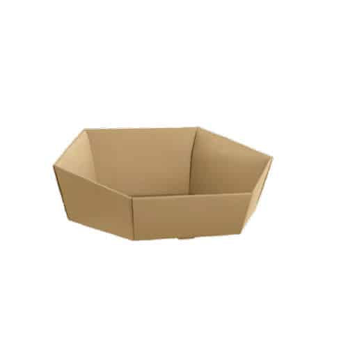 Mand karton hexagonaal Avana 20.5x17x6-10cm
