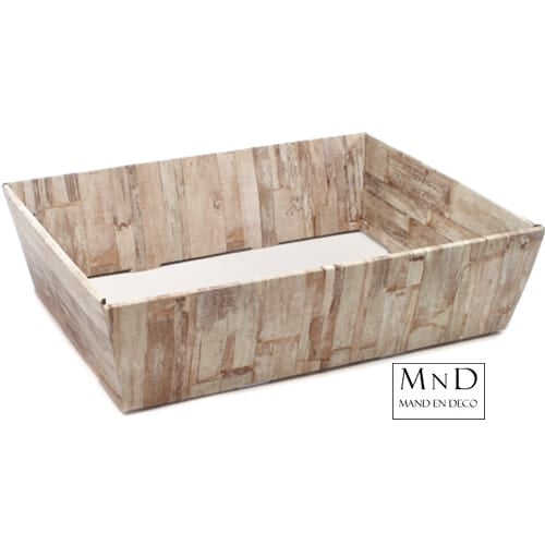 Karton mand Wood 40x30x11.5cm