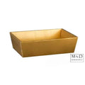Mand karton goudkleur 23x17x8cm