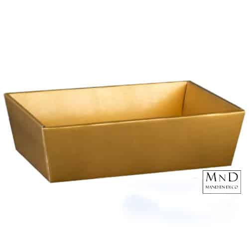Mand karton goudkleur 29X21X9cm