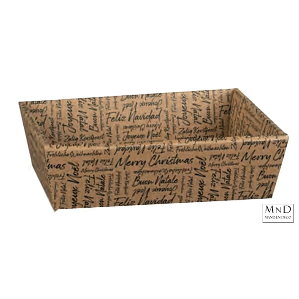 Karton Words Merry Christmas 29x21x9 cm