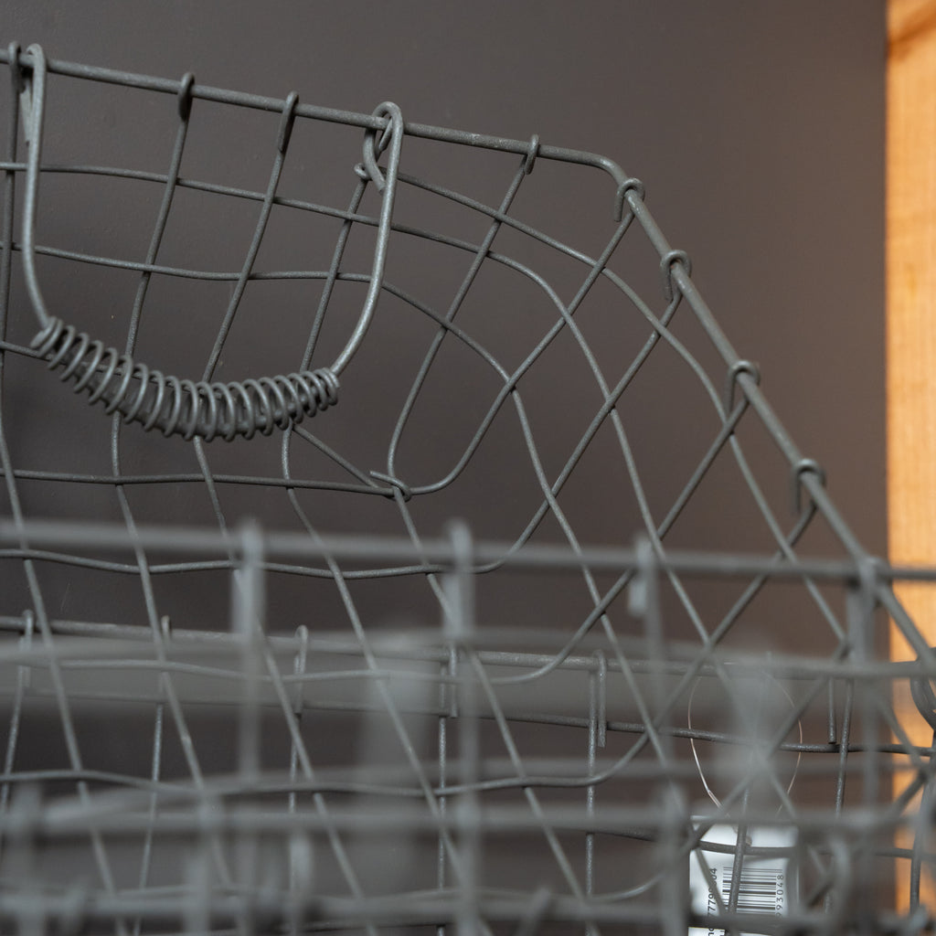 Mand rechthoek high top grey L 39x28x20cm van €9.98 nu