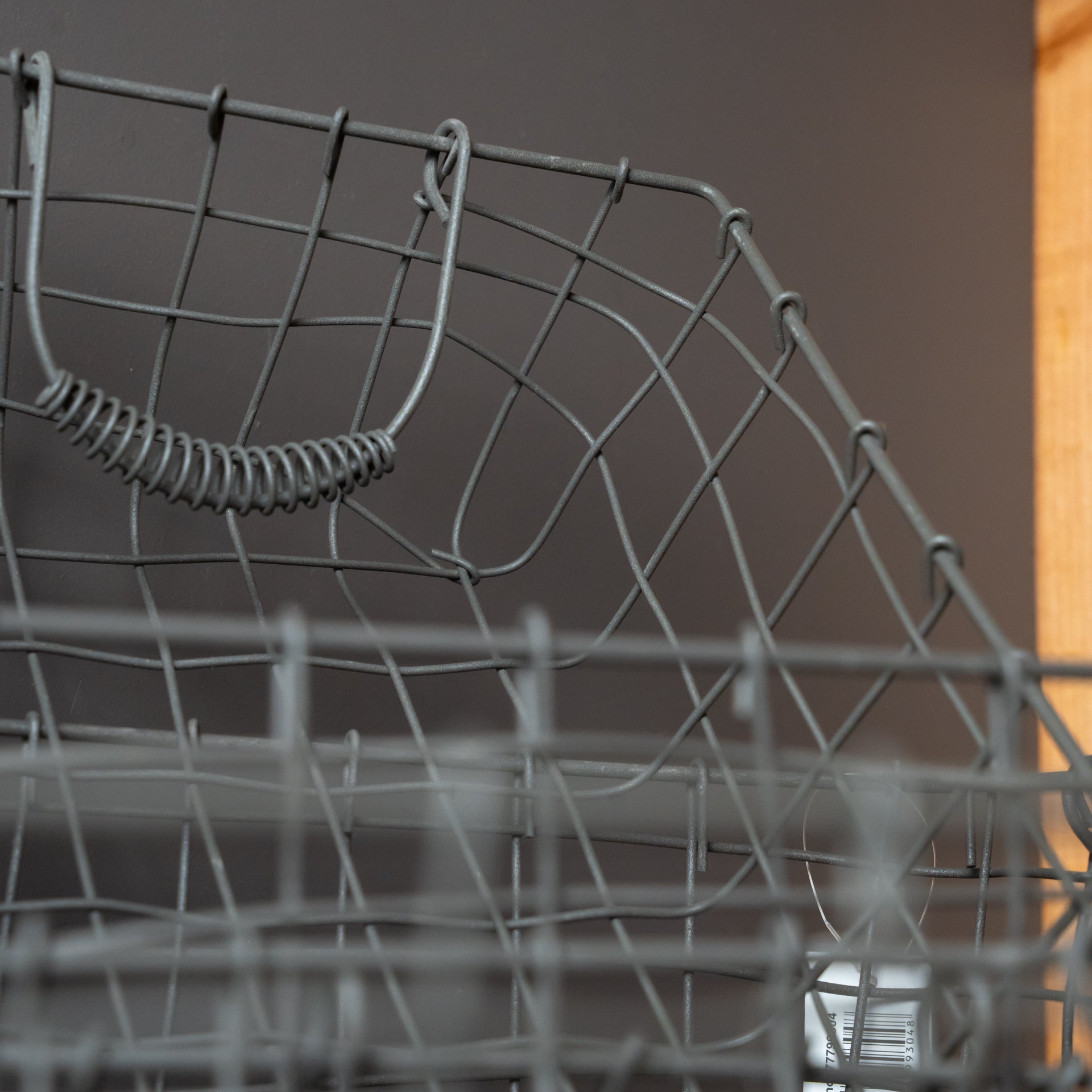 Mand rechthoek high top grey L 39x28x20cm van €9.98 nu