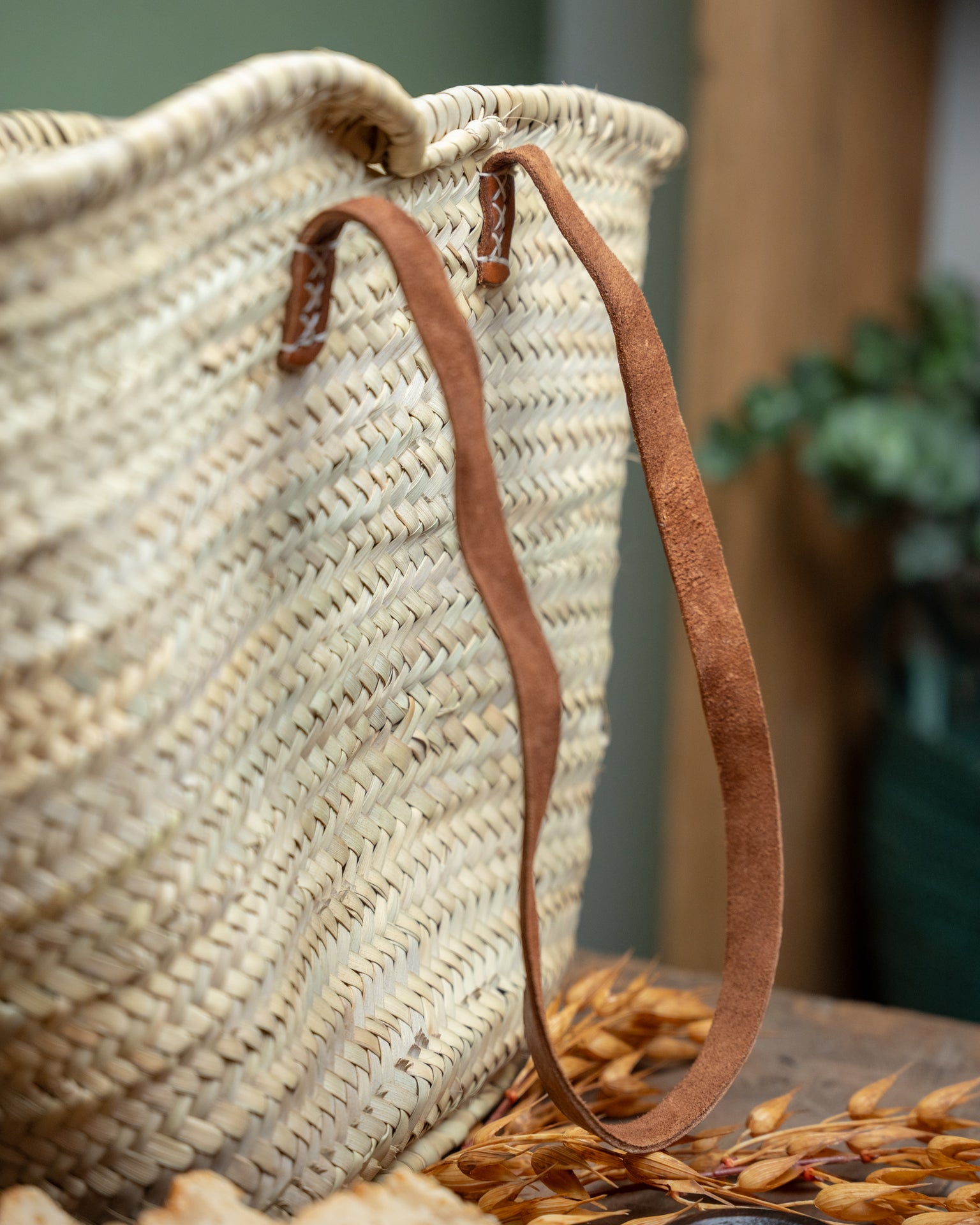 Strand/boodschappentas Palm Lang hengsel 56x20x35cm