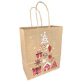 Christmas Tree | Papieren Draagtas Gedraaid Koord | 90grs 50 inhoud 22x10x31cm