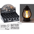 Olielamp met kaars | zwart 9cm