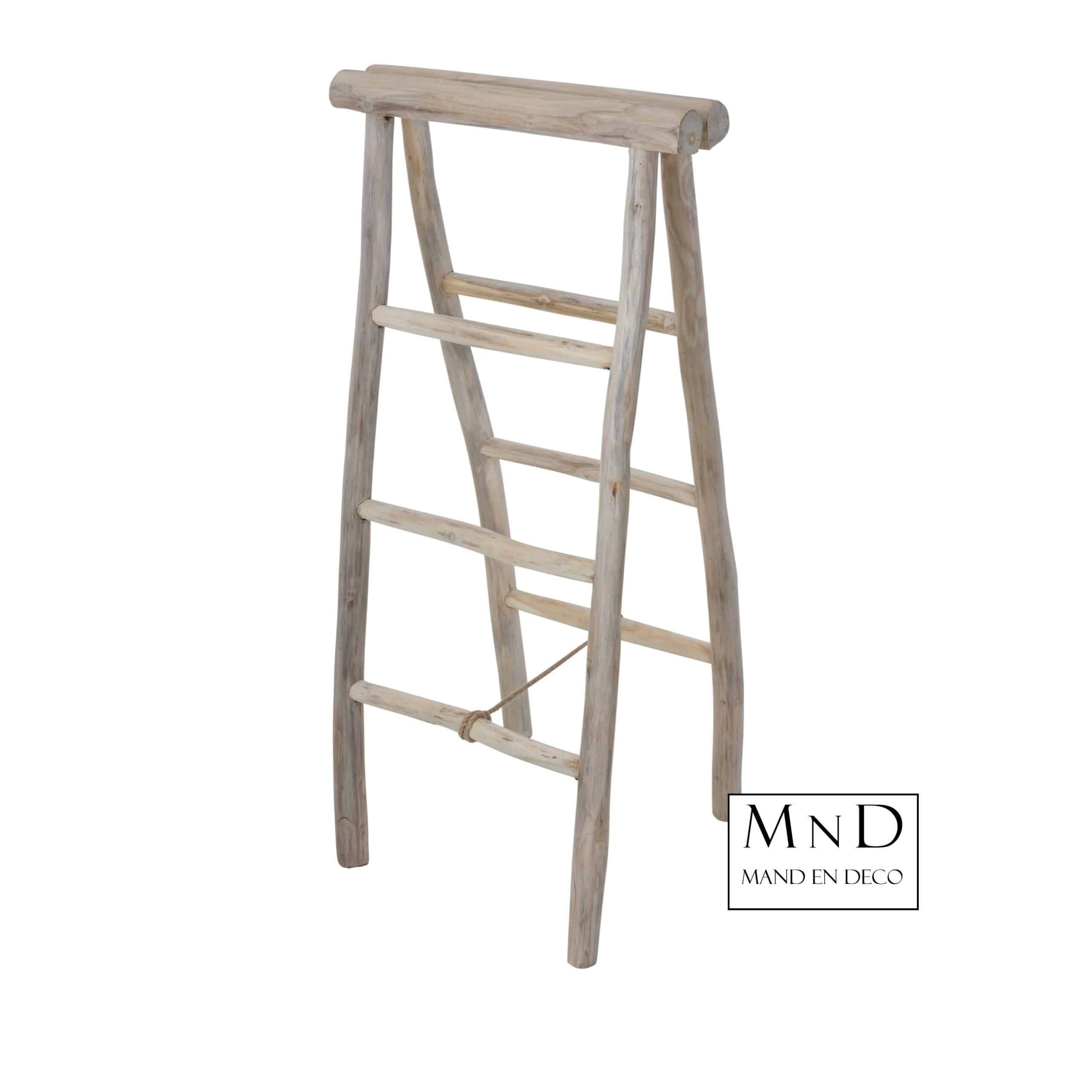 Presentatie rek ladder Teak 50x45x100 CM