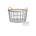 Mand Riko metaal met handvat M 30x16/20cm