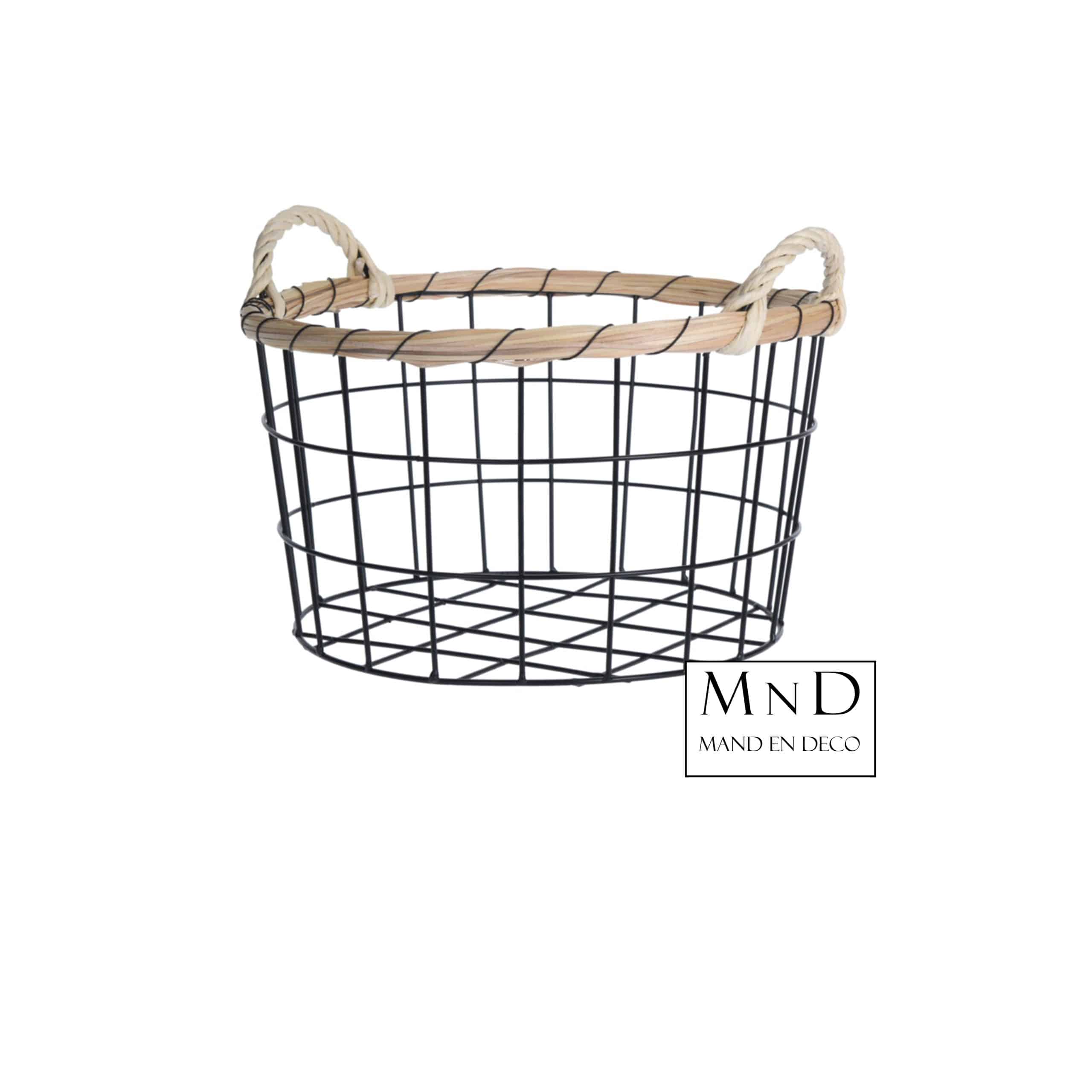 Mand Riko metaal met handvat M 30x16/20cm