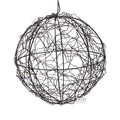 BAL MET LED ZWART METAAL 18CM