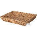 Mand rechthoek waterhyacinth 38x27x6cm