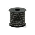 Lint Zwart 'Merry Christmas' DESIGN 1CMx30M