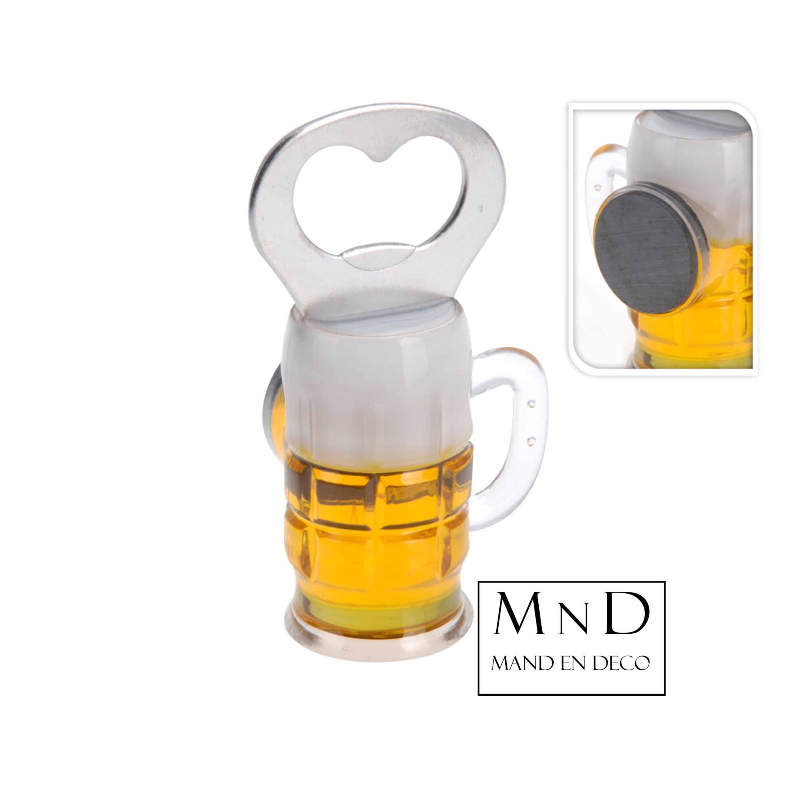 Fles Opener Bierglas 9x5cm