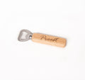 FLESOPENER RVS MET EIKENHOUT 'Proost'