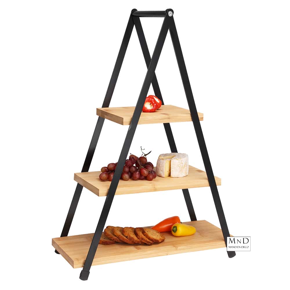 Etagère bamboe 3laags 38/28/18x15x53cm