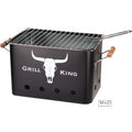 BBQ rechthoek mat zwart 23x44x23cm