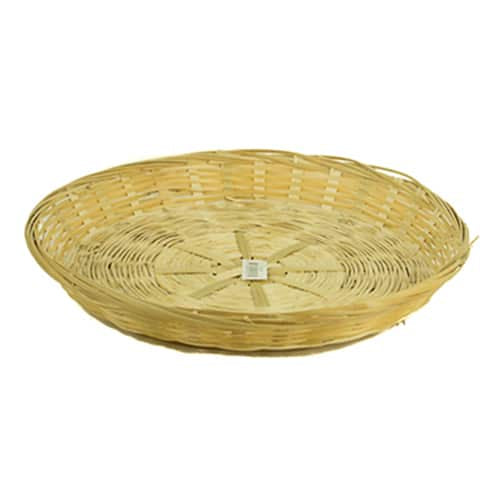 Manden  rond Bamboeschaal 30x5CM naturel