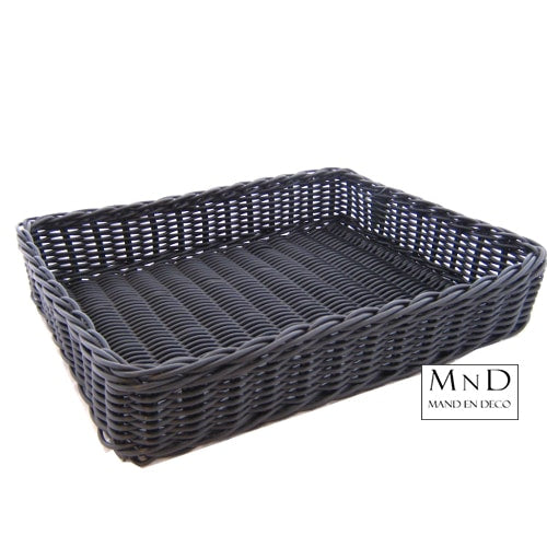 Presentatiemand kunststof zwart | Foodsafe | Premium | 50x40x10CM