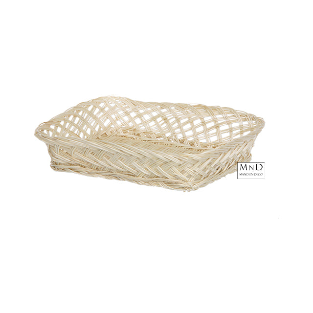 Rieten verpakkingsmanden, naturel, 22.5x30x6.5cm