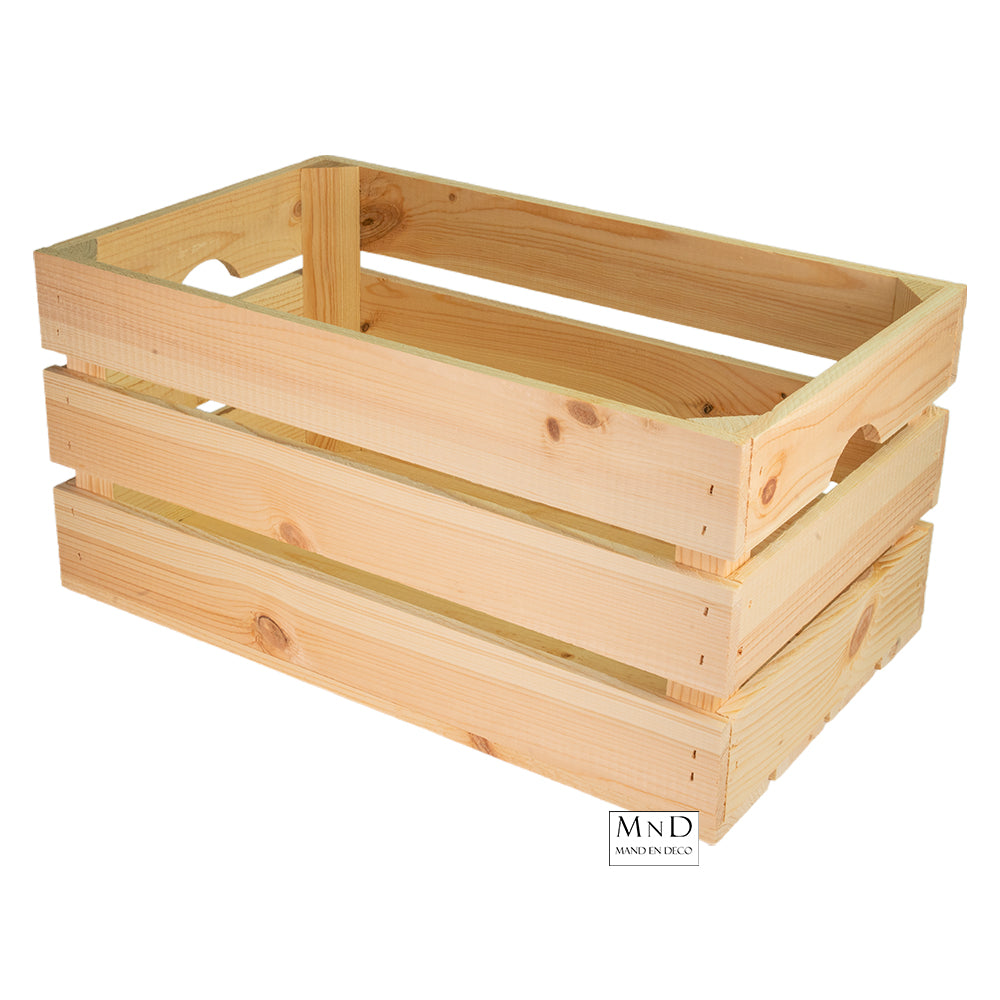 Houtenkist met handgrepen 50x29x24cm