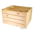 Houtenkist Naturel Tweevaks 50x40x30 20/20cm