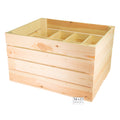 Houtenkist 12-vaks geschikt voor 12 flessen 50x40x30cm