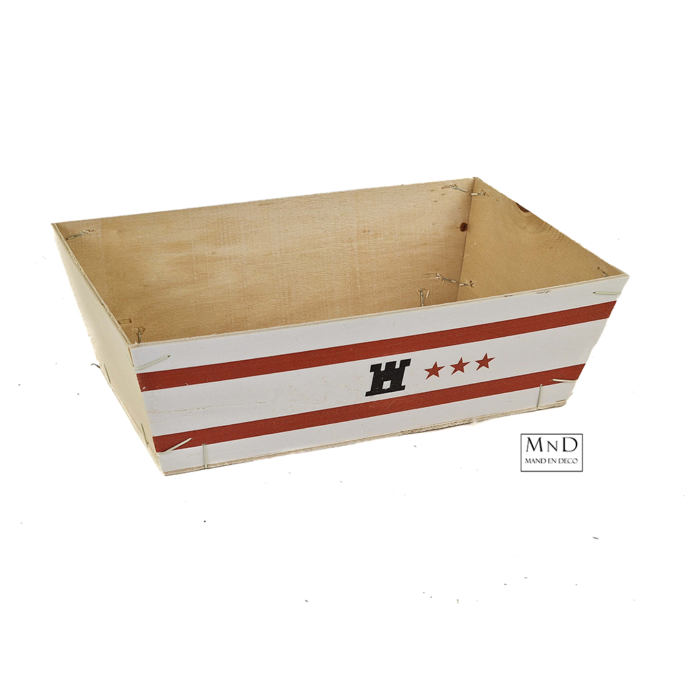 Houten bakje Drenthe MET 3 STERREN! 29x19x9cm van €2.75 nu