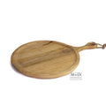 Mango Tapasplank rond met handvat DISH 43x30x2cm