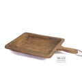 Mango Tapasplank nat. bruin vierkant met handvat DISH 45x30x4cm