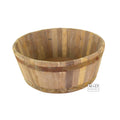 Mango Vat met ijzeren strip XXL naturel 44x44x17cm