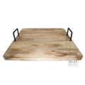 Kolossale Dienblad Mango Naturel met U handgrepen 60x60xh13cm FOODSAFE