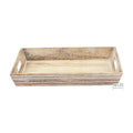 Dienblad Nathanaël hout brown whitewash 35x25x5cm