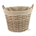 Mand kunststof Eleonora met jute bekleed ø47xH35cm