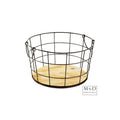 Mand Classic D zwart M metaal rond ?35xh20cm